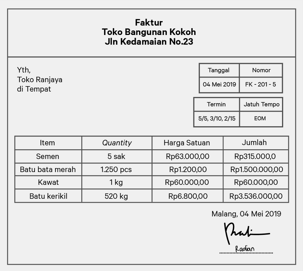 Perhatikan Bukti Transaksi Berikut Untuk Menjawab ...