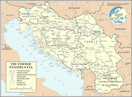 Description: File:Former Yugoslavia Map.png