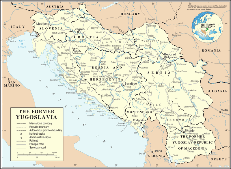 Description: File:Former Yugoslavia Map.png