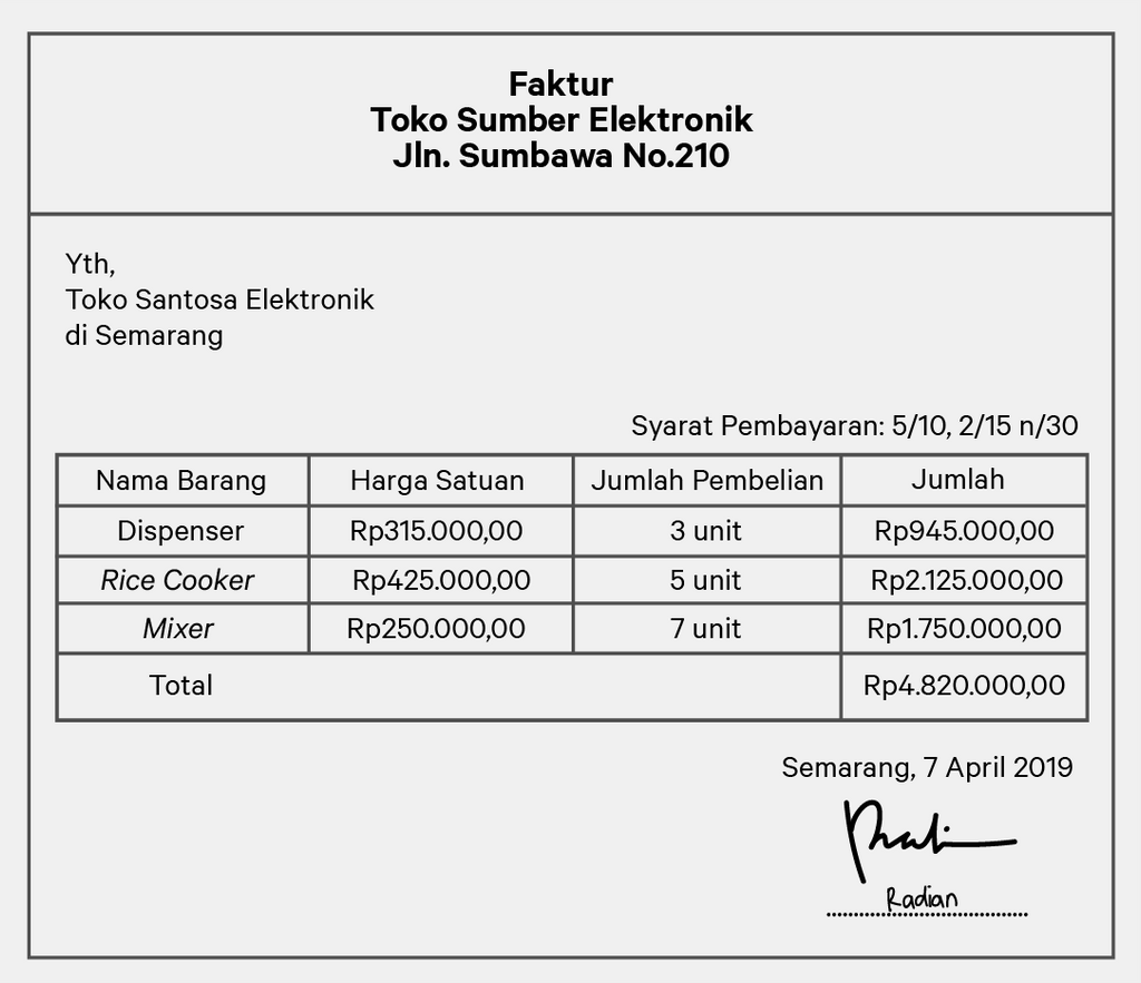 Perhatikan Bukti Transaksi Berikut! Toko...